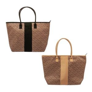 Leopard suede carry on bag duffle NWT monogram